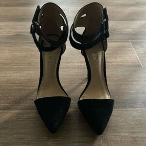 LAMB Black Suede High Heels